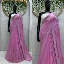 classic Georgette Fabric Sequence work saree thumb 5