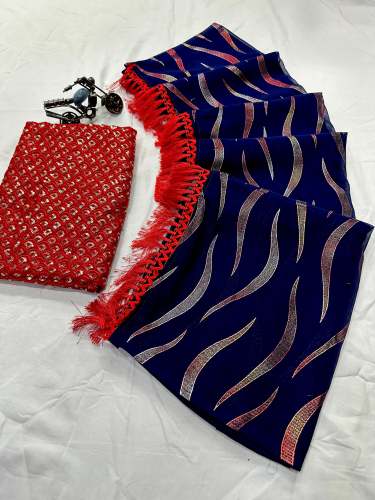 classic Georgette saree with Tassels attached to pallu