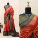 classic golden jari  kuber silk saree thumb 2