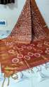 classic Mangalgiri silk Batik Print  Bhagalpuri saree thumb 4