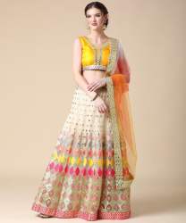 classic Silk Satin with  Embroidery Lehenga Choli