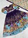 Classical  Kalamkari Print Lehenga Choli With Chinon Fabric thumb 1