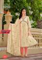 Cotton Embroidered Flared Stitched kurti pant dupatta set thumb 4