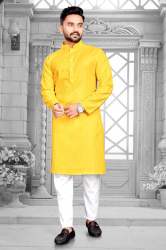 Cotton fabric Mens kurta with payjama
