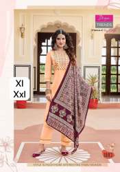 Crafted body type Rayon foil print Top, pent  and Dupatta set