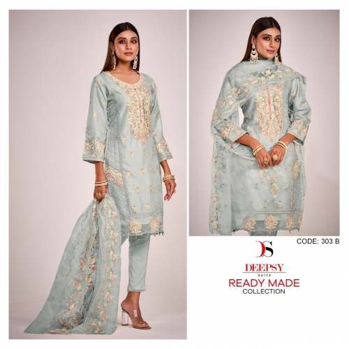 Deepsy 303 Readymade Fancy Designer Pakistani Suits Collection by Fab Funda