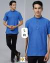Desi boys present short sleeve Khadhi kurta thumb 6
