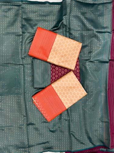 Designer Beautiful Soft Lichi Silk Saree