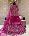Designer Crop Top Lehenga with Embroidery Sequence Work thumb 2