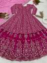 Designer Crop Top Lehenga with Embroidery Sequence Work thumb 3
