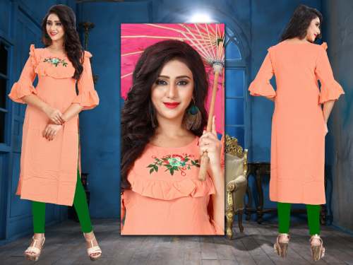  Designer embroidery kurti
