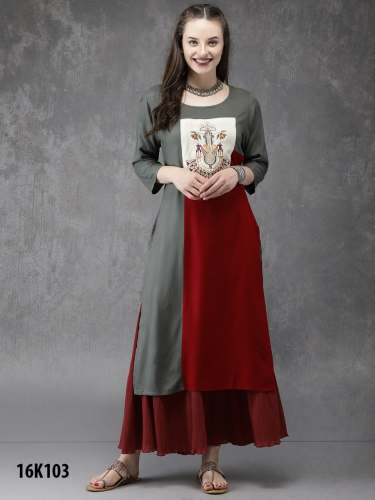 Designer kurti With Fancy Palazzo