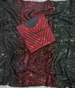 Designer Multicolored Sequence embroidery work Georgette Saree thumb 6