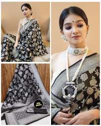 Designer Soft Lichi Silk Saree