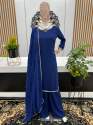  Desinger Party Wear Cotton Silk Real Mirror HandWork With Full Sleeve Top-Plazzo And Dupatta set thumb 3