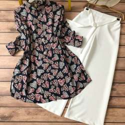 Digital Print Rayon Fabric Kurti With Palazzo 