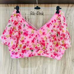 DIGITAL PRINT RUFFLE BLOUSE by R K Creation