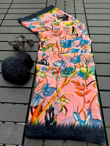 Prints Weightless Georgette Saree 