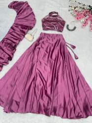 Elegance Modern Soft net lehenga With Sequins Work Blouse