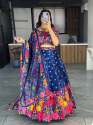Elegant Art Silk Lehenga With Gota Patti Work  thumb 9