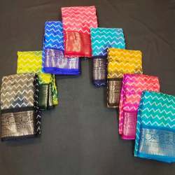 Ensemble  qalamkari  dola silk saree with jequrd boder