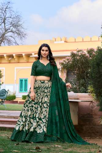 Ethnic Look Perfect Choice Tussar Silk Printed Lehenga Choli