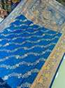 Exclusive And Beautiful Banarasi Silk Saree With Pure Banarasi Jari Wewing Work thumb 2