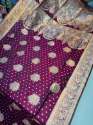 Exclusive And Beautiful Banarasi Silk Saree With Pure Banarasi Jari Wewing Work thumb 3