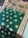 Exclusive And Beautiful Banarasi Silk Saree With Pure Banarasi Jari Wewing Work thumb 6