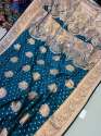 Exclusive And Beautiful Banarasi Silk Saree With Pure Banarasi Jari Wewing Work thumb 7