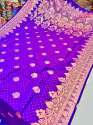 Exclusive And Beautiful Banarasi Silk Saree With Pure Banarasi Jari Wewing Work thumb 8