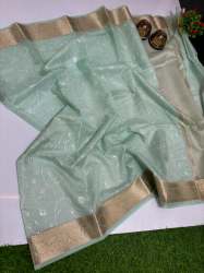 Exclusive Soft Silk Embroidery Banarasi saree