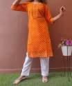 Fancy Bandhej Kurti