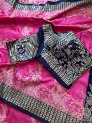 Fancy Collection of Pure Viscose Dola Silk Saree