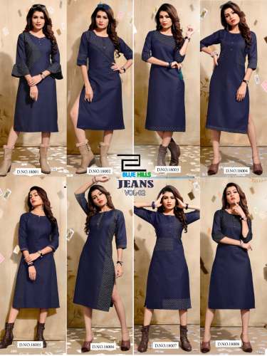 Fab Funda Fancy Denim Kurti 