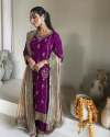 Fancy Faux Georgette With Sequence Embroidered Work Kurti Pant With Dupatta thumb 1