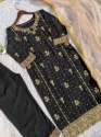 Fancy Faux Georgette With Sequence Embroidered Work Kurti Pant With Dupatta thumb 12