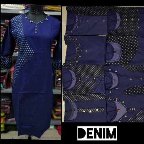 Fancy Trendy Denim kurti 