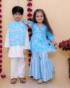 festive Wear boy kurta pajama girl sharara combo set  thumb 1