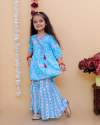 festive Wear boy kurta pajama girl sharara combo set  thumb 8