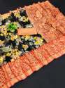 Floral Prints Brasso Chiffon Sarees thumb 2