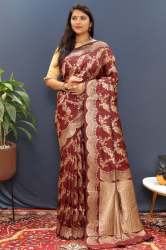 Fresh Arrival Pure Soft Silk Handloom Saree With Pure Jari Contrast