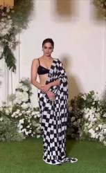 Georgette Sequence Work Bollywood  Saree