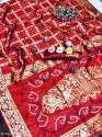 Gujarat tranding Litchi silk  Bandhani Saree with Zari Pallu  thumb 10