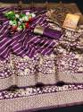 Gujarat tranding Litchi silk  Bandhani Saree with Zari Pallu  thumb 13
