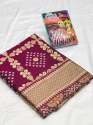 Gujarat tranding Litchi silk  Bandhani Saree with Zari Pallu  thumb 2