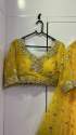Haldi Special Georgette Lehenga Choli With paper mirror work  thumb 6