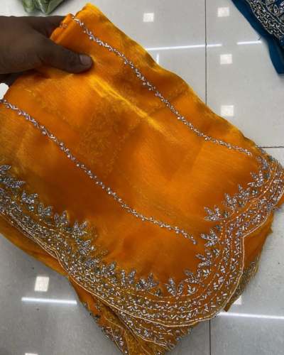 Hand Diamond Work Jimmy Choo Saree