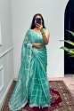 Heavy Embroidery Zari Work Patta With Cut Work Border Jimmy Choo Saree thumb 5