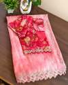 heavy handwork attach woth jarkan Soft Organza Saree thumb 2